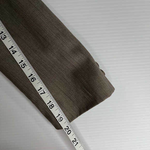 Nautica Mens Tan Brown Blazer Polyester Blend Fully Lined 12 - Picture 7 of 9